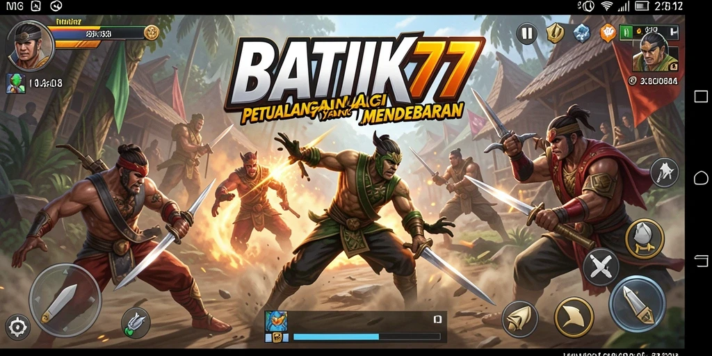 Tampilan gameplay BATIK77 yang penuh aksi dan pertarungan seru.