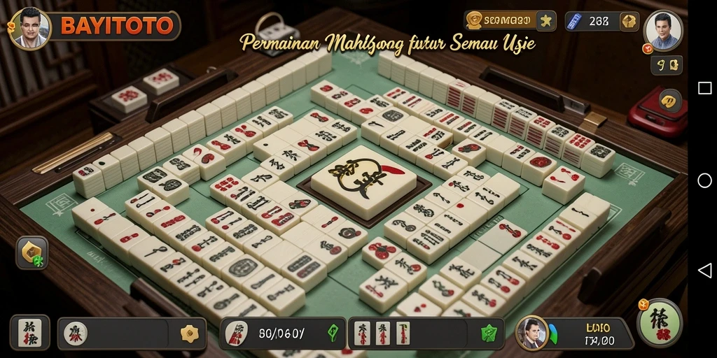 Tampilan gameplay Mahjong yang menarik di BAYITOTO.