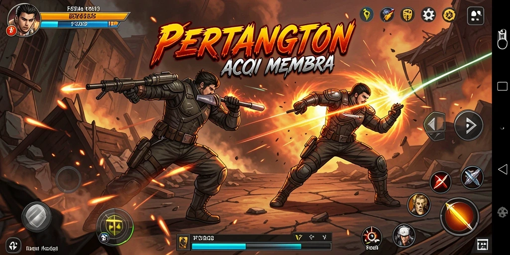 Tampilan gameplay F32 yang mendebarkan dan penuh aksi.