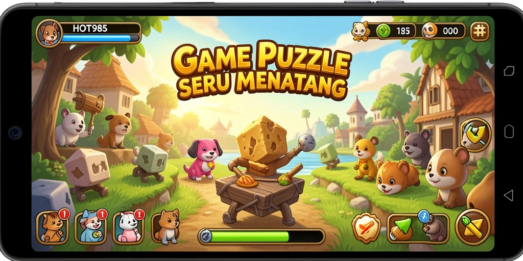 Gameplay Puzzle yang menyenangkan dan menantang dari HOT985.