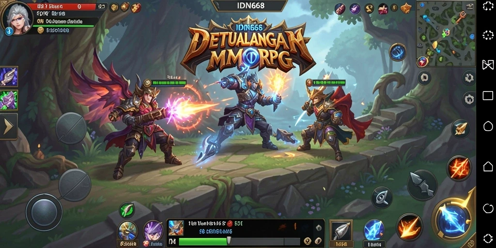 Tampilan gameplay seru dan interaktif dari IDN668 dalam MMORPG.