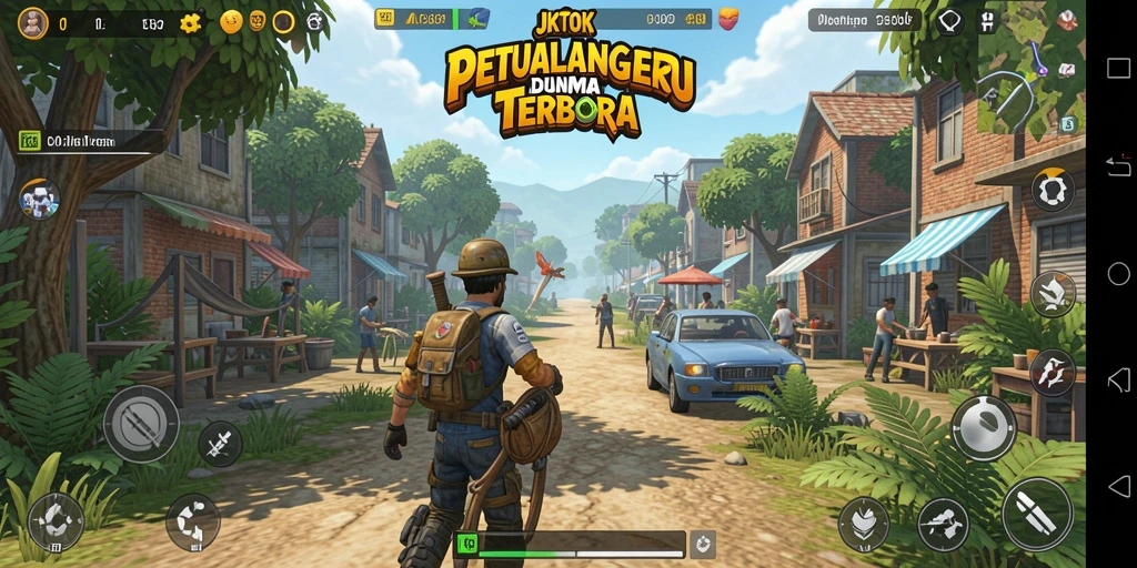 Screenshot JKTOK menampilkan petualangan di dunia terbuka yang menakjubkan.