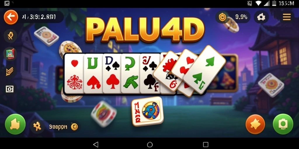 Screenshot dari gameplay PALU4D yang menampilkan momen seru permainan Domino.