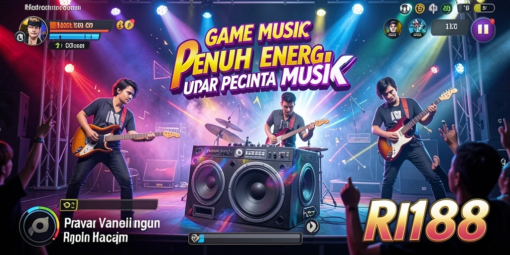 Tampilan menarik dari gameplay musik yang seru di RI188.